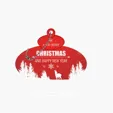 Acrylic Ornament with Bead Chain — view 3