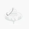 Acrylic Ornament with Bead Chain — view 4