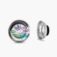 Mini Magnetic Accessory Bowl with Paper Clips, 3" Stainless Steel — view 3