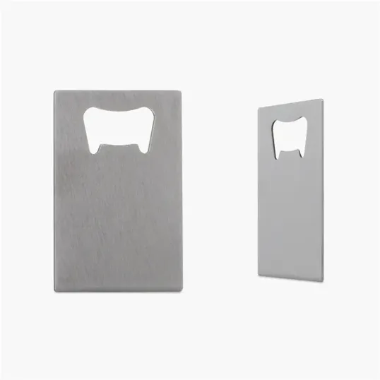 Credit Card Bottle Opener, Stainless Steel — view 4