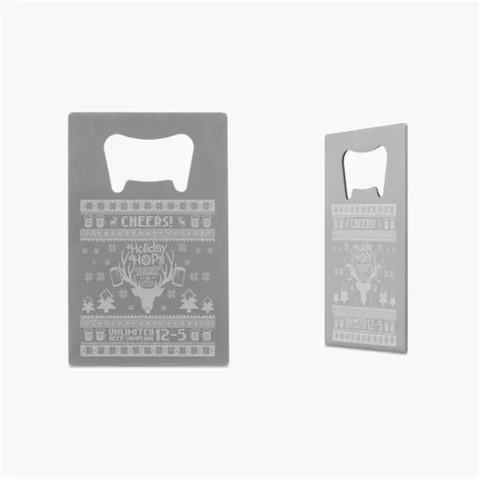 Credit Card Bottle Opener, Stainless Steel — view 3