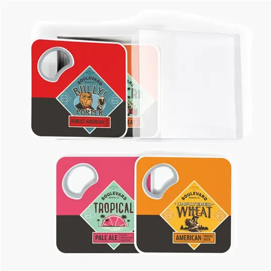 Magnetic Coaster + Bottle Opener Set — view 2