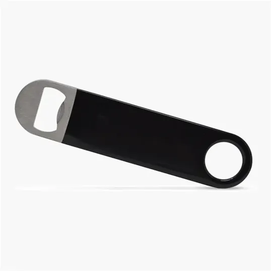 7" Stainless Steel Flat Bottle Opener — view 4