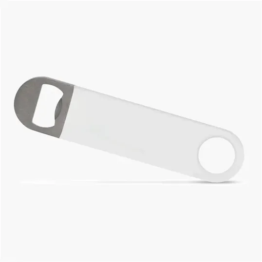 7" Stainless Steel Flat Bottle Opener — view 5