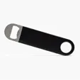 7" Stainless Steel Flat Bottle Opener — view 4