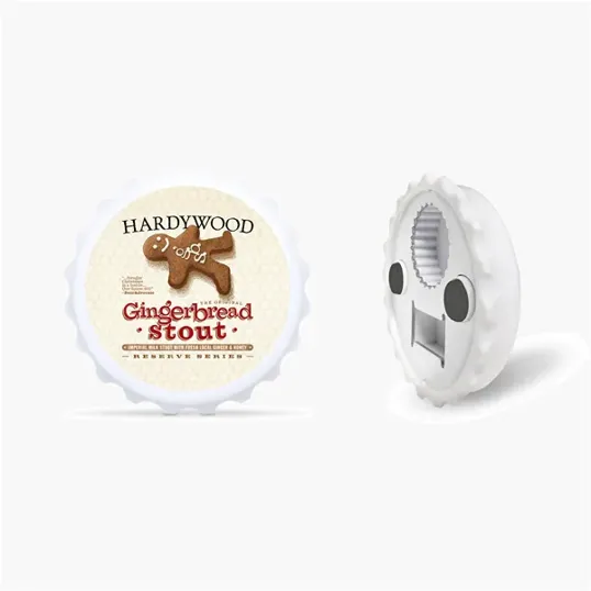 Cap Shaped Bottle Opener with Magnetic Back — view 5