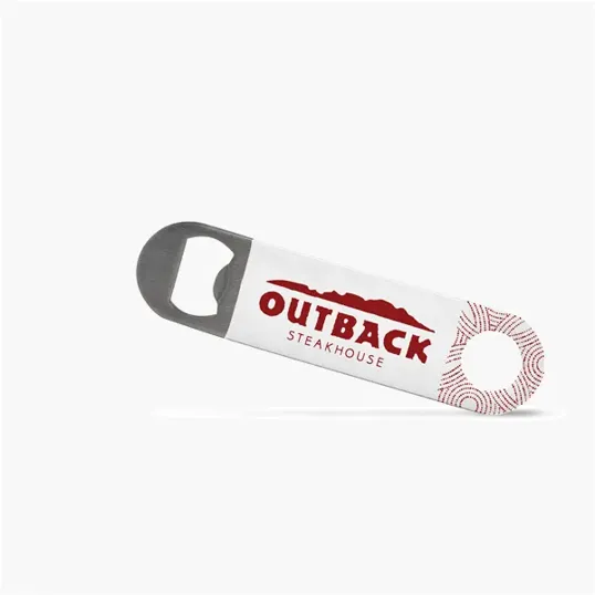 5" Stainless Steel Flat Pocket Bottle Opener — view 3