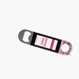 5" Stainless Steel Flat Pocket Bottle Opener — view 2