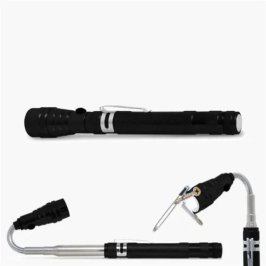 Telescoping Flex Flashlight with Magnetic Base and LED Tip — view 7