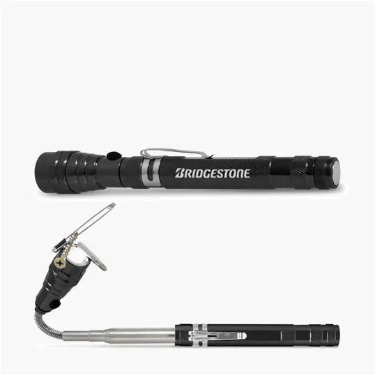Telescoping Flex Flashlight with Magnetic Base and LED Tip