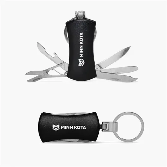 Metal Multi-Tool Key Tag with Five Stainless Steel Tools