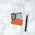 Write On Emery Board, Rectangle Nail File with Printable Back — view 2