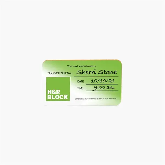 Write On Emery Board, Rectangle Nail File with Printable Back — view 3