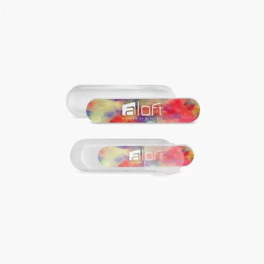 Mini Salon Board Nail File with Frosted Carrying Case