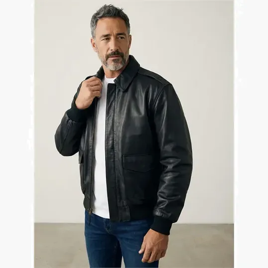 Napa Leather Bomber Jacket