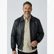 Napa Leather Bomber Jacket — view 3