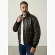 Napa Leather Bomber Jacket — view 6