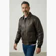 Napa Leather Bomber Jacket — view 7