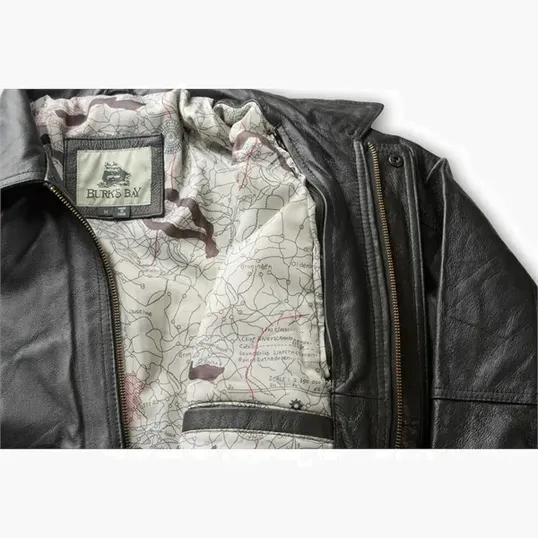 Burk's Bay Buffed Leather Bomber Jacket — view 4