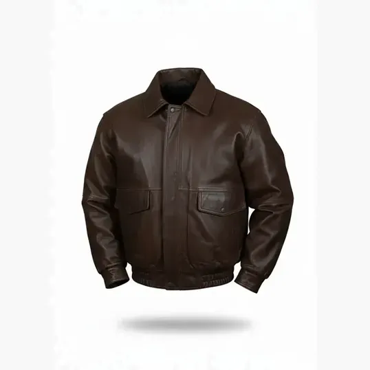 Burk's Bay Buffed Leather Bomber Jacket — view 7