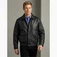 Burk's Bay Buffed Leather Bomber Jacket
