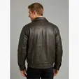 Burk's Bay Buffed Leather Bomber Jacket — view 6
