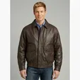 Burk's Bay Buffed Leather Bomber Jacket — view 5