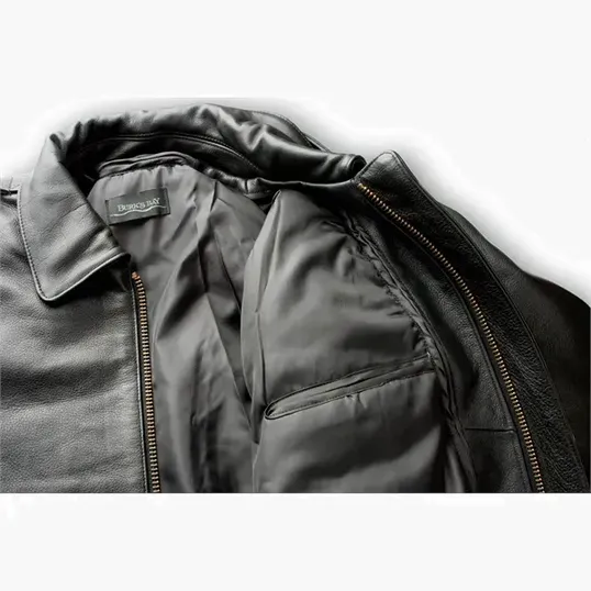 A-1 Cowhide Bomber Jacket by Burk's Bay — view 6