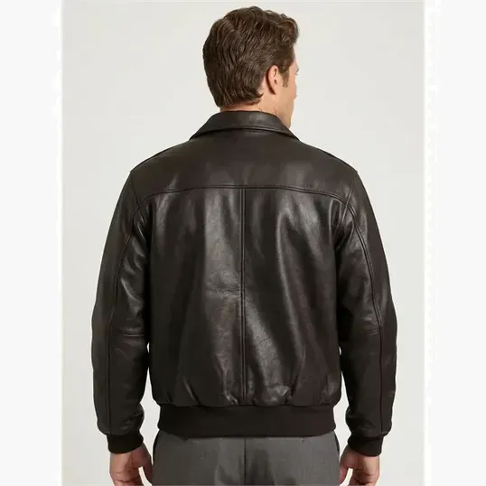 A-1 Cowhide Bomber Jacket by Burk's Bay — view 10