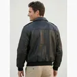 A-1 Cowhide Bomber Jacket by Burk's Bay — view 5