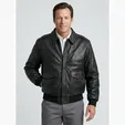 A-1 Cowhide Bomber Jacket by Burk's Bay — view 3