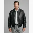 A-1 Cowhide Bomber Jacket by Burk's Bay — view 2
