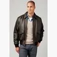 A-1 Cowhide Bomber Jacket by Burk's Bay — view 8