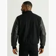 Wool & Leather Varsity Jacket by Burk's Bay — view 5