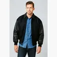 Wool & Premium Lamb Varsity Jacket by Burk's Bay — view 2