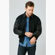Wool & Premium Lamb Varsity Jacket by Burk's Bay — view 3