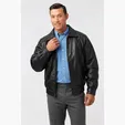 Lamb Classic Lambskin Leather Jacket by Burk's Bay — view 3