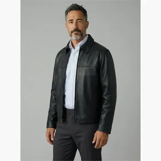 Napa Driving Jacket in Top-Grain Nappa Leather — view 3