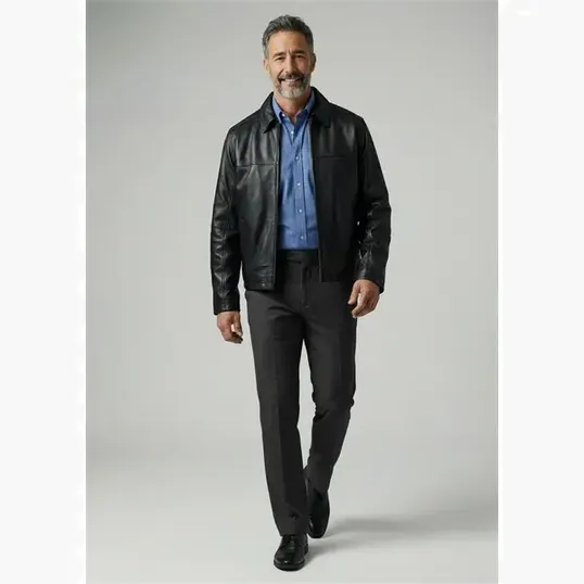 Napa Driving Jacket in Top-Grain Nappa Leather — view 5