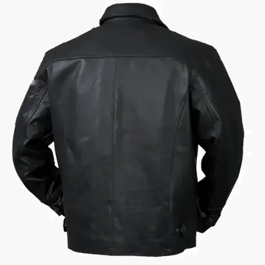 Classic Italian Driving Jacket in Cowhide Leather — view 9