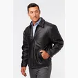 Classic Italian Driving Jacket in Cowhide Leather — view 4