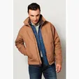 Canvas Ranch Jacket with Plaid Blanket Lining — view 2