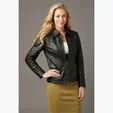 Ladies' Napa Car Coat in Top-Grain Leather