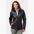 Ladies' Lambskin Leather Jacket with Tapered Waist