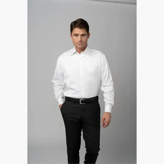 Forsyth Men's Trim Fit Dress Shirt with Spread Collar