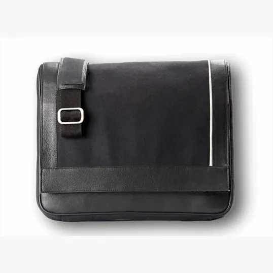 Heavyweight Canvas and Cowhide Messenger Bag