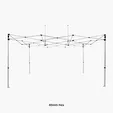 10x15 Advertising Tent + Back Wall + 2 Half Side Walls - view 4