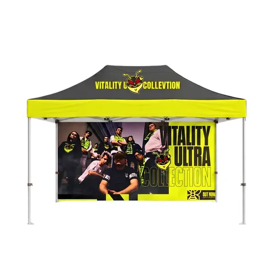 10x15 Advertising Tent with Back Wall