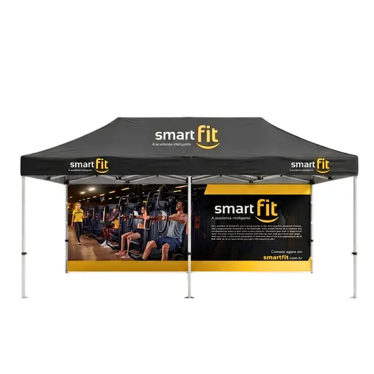 10x20 Advertising Tent with Back Wall