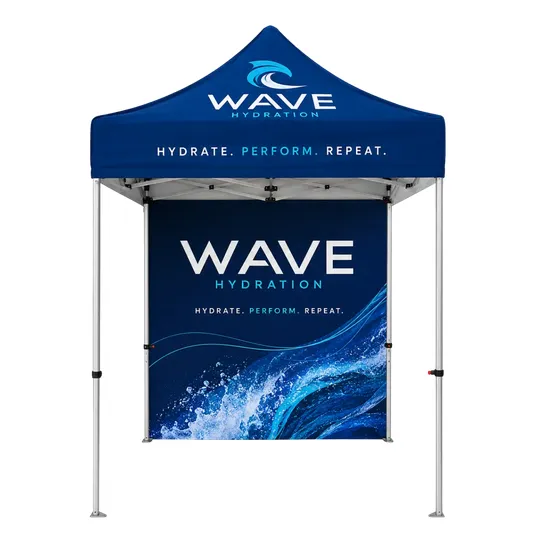 5x5 Advertising Tent with Back Wall